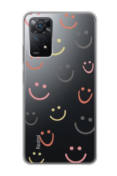 Spoyi حافظة هاتف شفافة بتصميم ابتسامة لهاتف Xiaomi Redmi Note 11