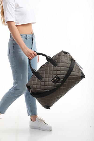 Fiyaka Büyük Boy Nakışlı Valiz Mp-1203 Gri