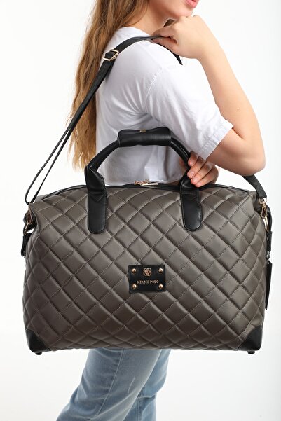 Fiyaka Büyük Boy Nakışlı Valiz Mp-1203 Gri