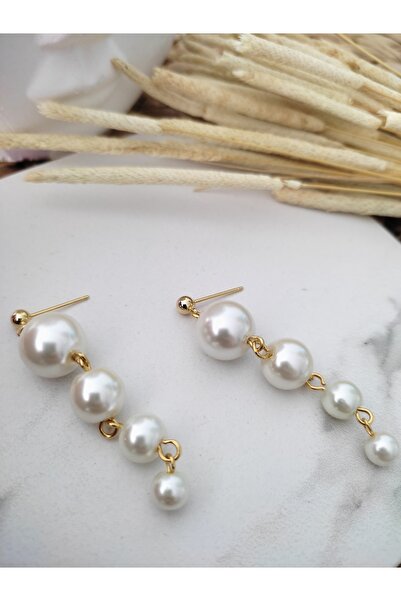 HALHALMILL Kadın Inci Sallantılı Küpe