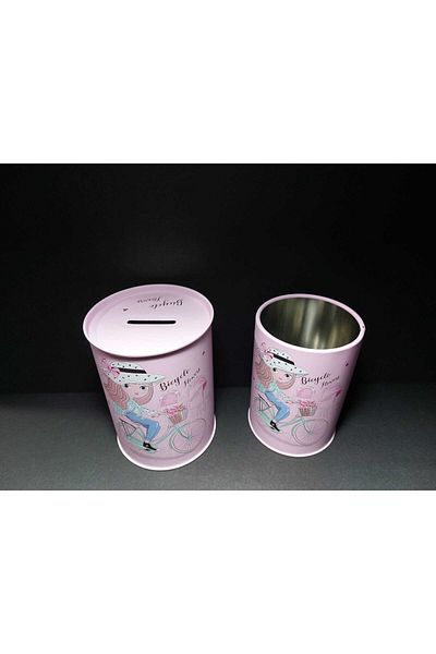 SEYFİKİRTASİYE Colorful Patterned Piggy Bank and Desktop Pen Holder Set