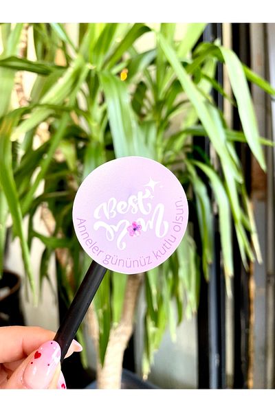 Hayal.kirtasiyesi Mother's Day Series Sticker 4 Cm 35 Pieces Mother's Day Sticker, Mothers Day