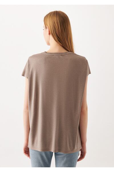 Mavi Χακί Basic T-Shirt Loose Fit / Loosely Comfortable Cut 1610630-70320