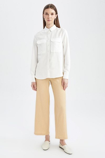 DeFacto Sweatpants - Beige - Relaxed