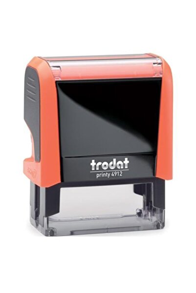 Trodat 4912 ختم برتقالي حالة شعر أسود