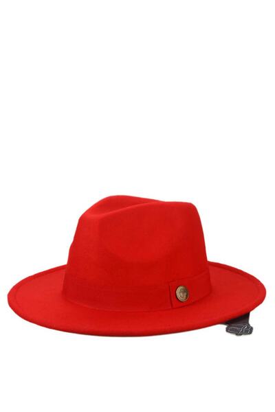 Onedayy Women's Red Panama Hat