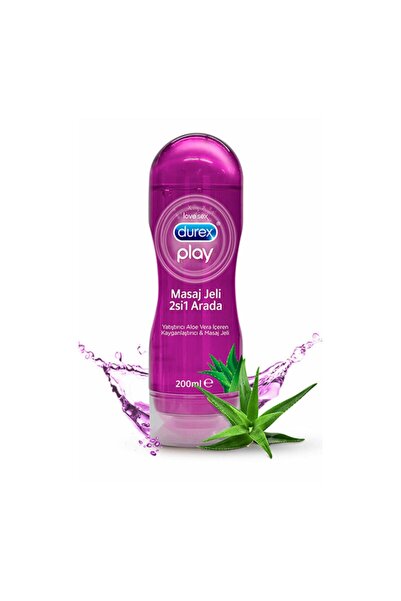 Durex 2 si Bir Arada Yatıştırıcı Aloe Vera İçeren Kayganlaştırıcı Ve Masaj Je...
