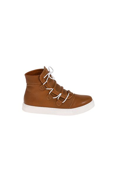 NOOSY Women's Tan Genuine Leather Boots
