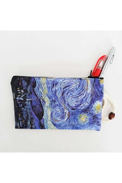 muyoso Θήκη για στυλό πορτοφολιού με στάμπα με αστέρια και κορδόνι