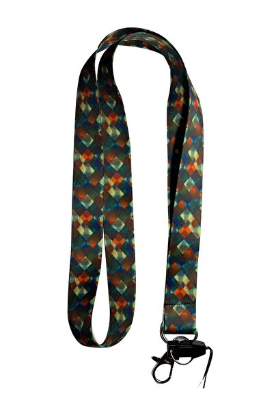 StormiStoretr Frânghie pentru gât cu model etnic și suport pentru carduri pen...