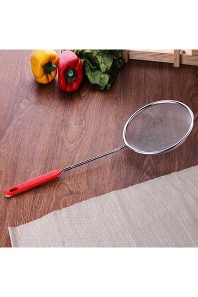 Ün-Ev Stainless Steel Large Frying Tongs Strainer Oil Colander 16.5 Cm