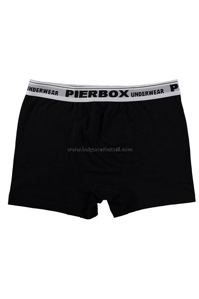 Momslab Ανδρικά Μαύρα 6 Πακέτα Βαμβακερά Lycra Boxers