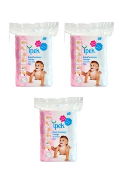 İpek قطن تنظيف للأطفال 60 قطعة