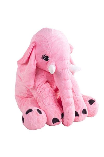 Furkan Toys Pink Jumbo Sleeping Friend Elephant - 60 Cm