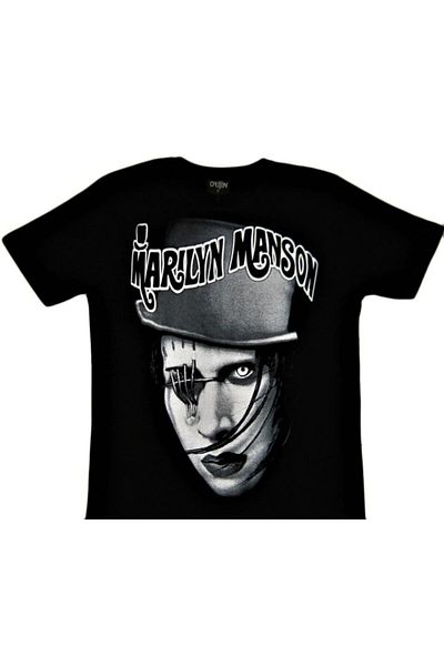 Metal Giyim Tricou unisex negru Marilyn Manson L