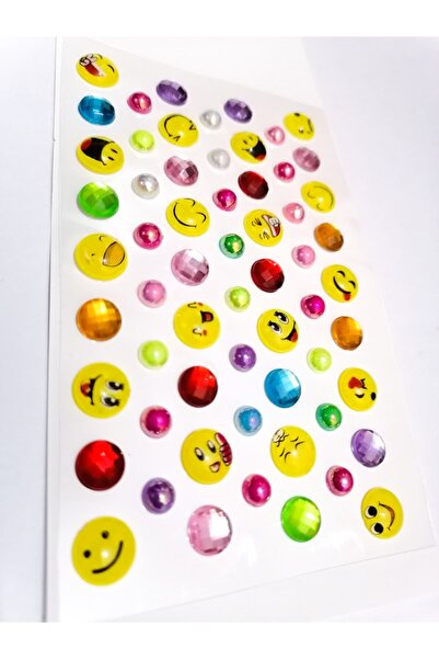 AlkazanAnkara ملصق باللؤلؤ الزجاجي والرموز التعبيرية