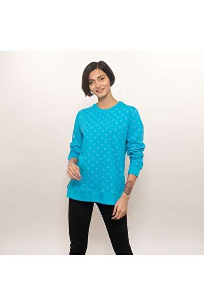 GüleGüleGiy Бірюзовий светр оверсайз з логотипом