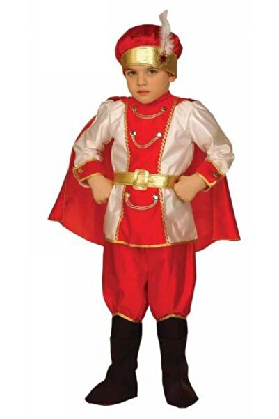 Bkmc Erkek Çocuk Kırmızı Prens Kostümü