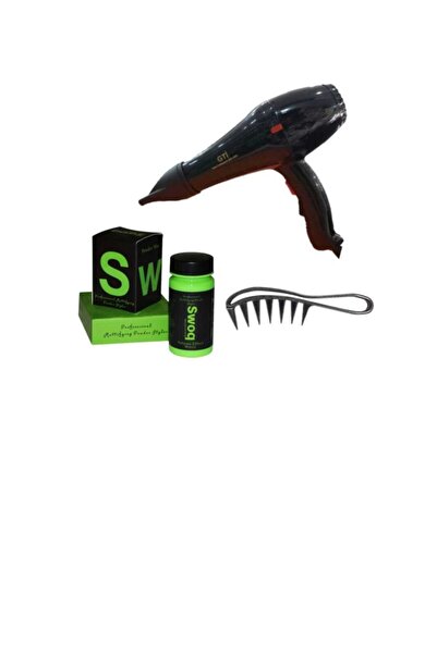 Rio Gtı Hıgh Performance Fön Makinası+toz Wax+wax Şekil Tarağı