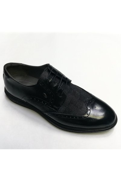 BM Home Bm 100% Leather Laced Stylish Daily Classic Shoes
