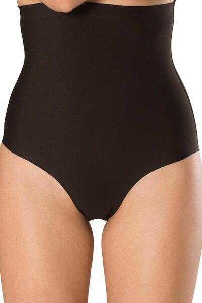 Formactive Lenjerie intimă pentru femei decupare cu laser Corset Slip Negru 3...