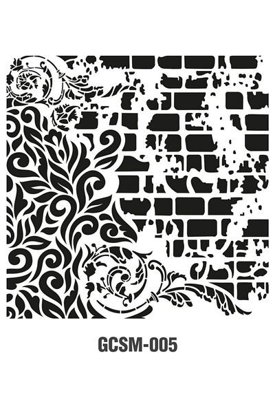 Cadence Grunge Stencil Mini Gcsm-005 25x25