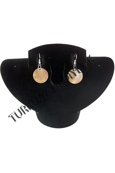 evinizdeki okyanus esintisi turkuaz hediyelik Mother of Pearl Earring - Round 1