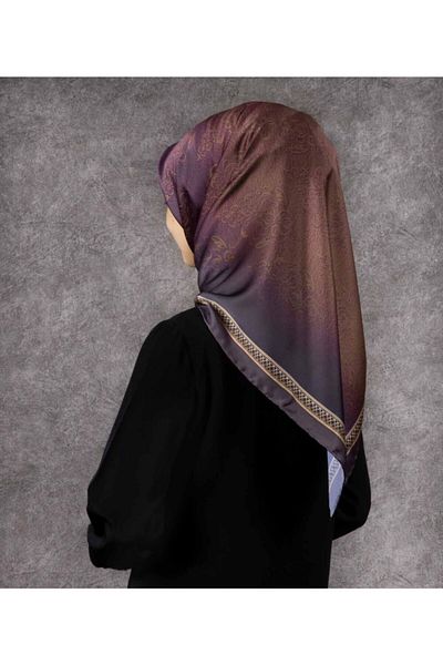 VİOLLA Γυναικείο κασκόλ Twill Χάλκινο 90x90
