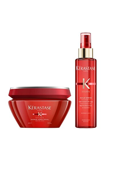 Kerastase Soleil Maske 200 Ml + Huile Sirene Plaj Dalgası Etkili Sprey Yağ 15...
