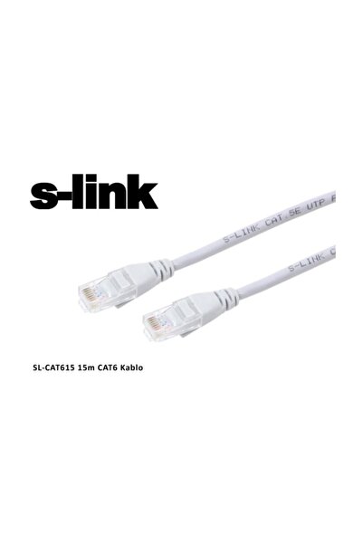 S-LINK Sl-cat615 Cat6 15mt Gri Utp Patch Kablo