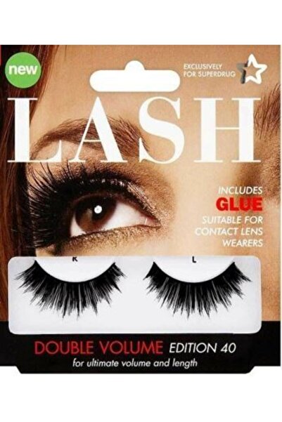 SUPERDRUG 2 Kat Yoğun Hacim Veren Takma Kirpik Volume Edition 40
