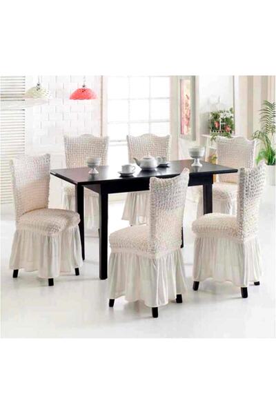 uygarhome Κάλυμμα καρέκλας Bürümcük ελαστικό ύφασμα (με φούστα) / Κάλυμμα καρ...