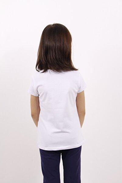 Toontoy Біла діамантова вишивка на дитячій футболці для дівчаток