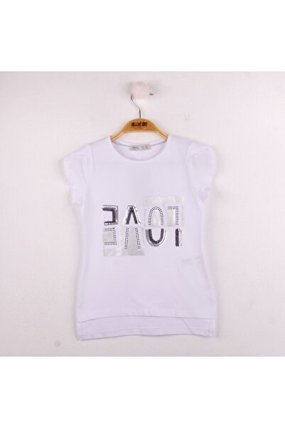 Toontoy Дівчача біла футболка з принтом Love