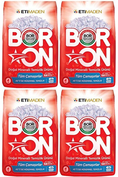 Boron Boron Doğal Mineralli Temizlik Ürünü Beyazlar Için 4 Kg 4 Adet