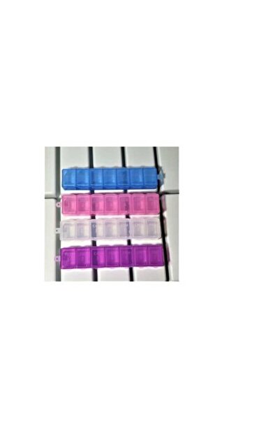 AAi Aaı 4 Adet Renkli Ilaç Saklama Kutusu Haftalık Günlük Ayrılan Ilaç Saklam...