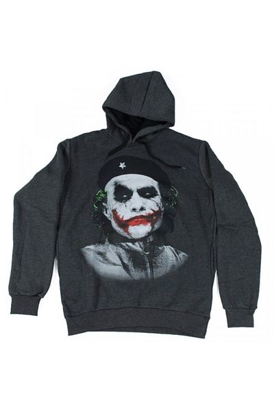 TM & DC Comics-Warner Bros Φούτερ με κουκούλα Joker On Che Hoodie Γκρι