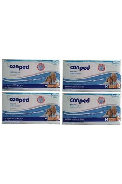 Canped Patient Diapers Polyethylene Waistband Medium Size 120 Pack (4pk*30)