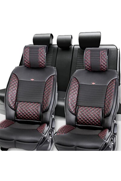 EliteWorldShop غطاء مقعد سيارة من الجلد الفاخر من تويوتا كورولا لتقويم العظام...