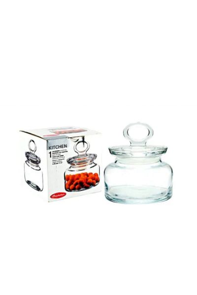 Paşabahçe 98863 Kitchen Jar - With Glass Lid, 614 CC