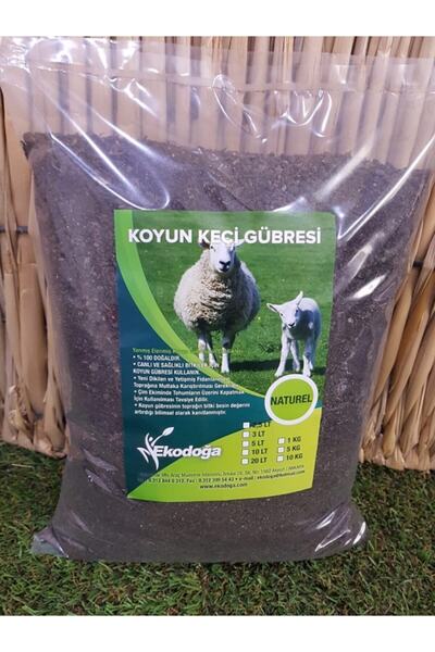Ekodoğa Koyun Gübresi 5 Lt Yanmış Elenmiş Koyun Gübresi Keçi Gübresi Doğal Gü...