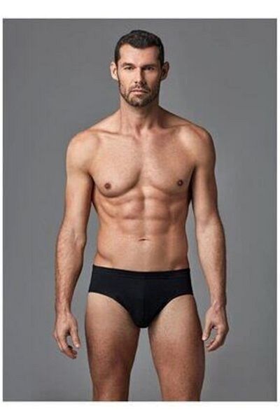 Eros Ανδρικό Μαύρο Λεπτό Slip 2 Pack 040