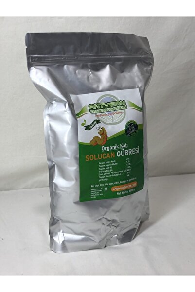 Antverm Organik Humik + Fulvik Asit İçerikli Hakiki Doğal Solucan Gübresi 1 kg