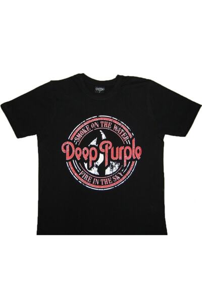 Orijin Tricou negru Deep Purple pentru bărbați
