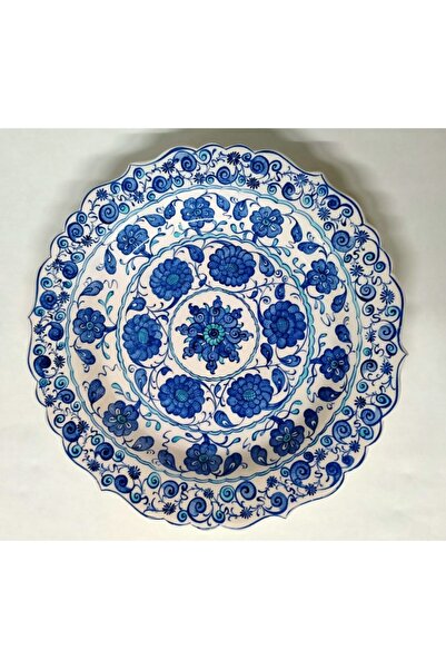 Sultan Çini 30 Cm Samur Desen Duvar Tabağı