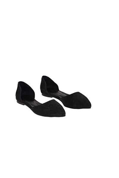 Moosefield Dámské černé baleríny z pravé kůže