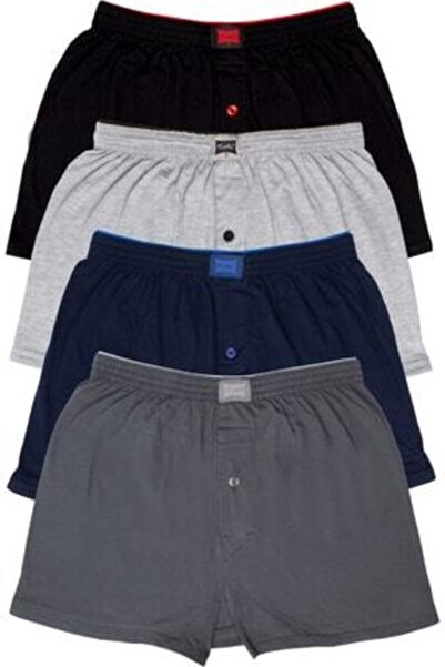 Tutku Ανδρικό μπόξερ 8 τεμαχίων από χτενισμένο βαμβάκι με κουμπιά