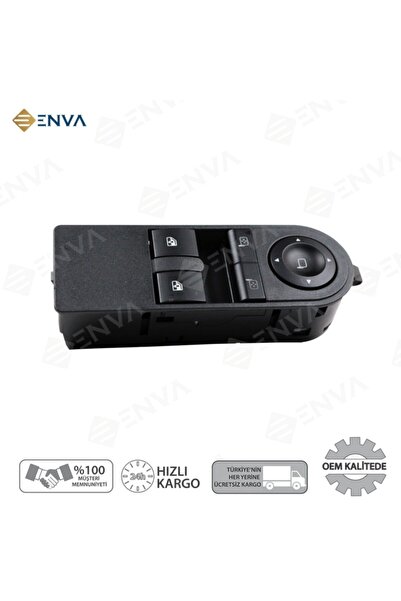 Enva Opel Astra H Kasa Sol Ön Ikili Cam Açma Düğmesi Anahtarı2003-2010