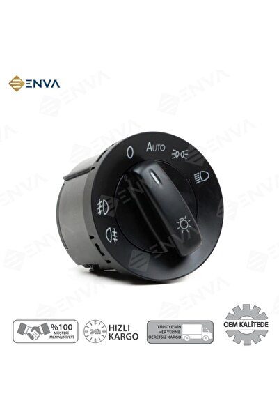 Enva Volkswagen Golf 5 - 6 Far Açma Anahtarı Düğmesi 2009-2014 Autolu