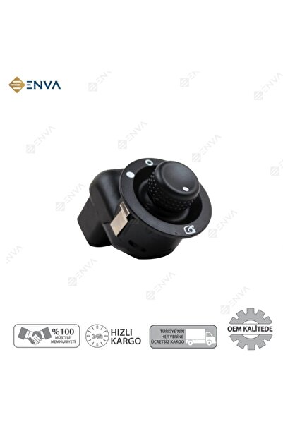 Enva Renault Megane 2 Dikiz Ayna Ayar Düğmesi Katlanır 2003-2008